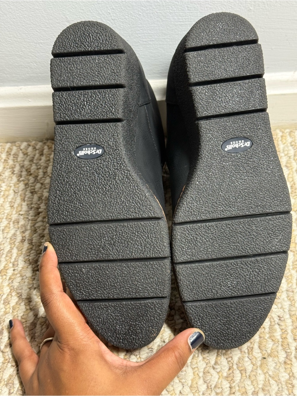 Dr. Scholl’s Black Ankle Boots Chunky Block Heel Side Zip Women’s 9 - Picture 4 of 7